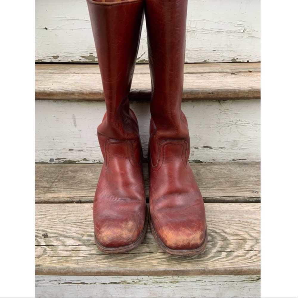 Red Frye boots